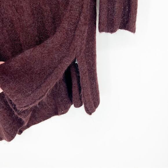 NWT ZARA Asymmetrical Wool Blend Sweater L - Picture 5 of 7